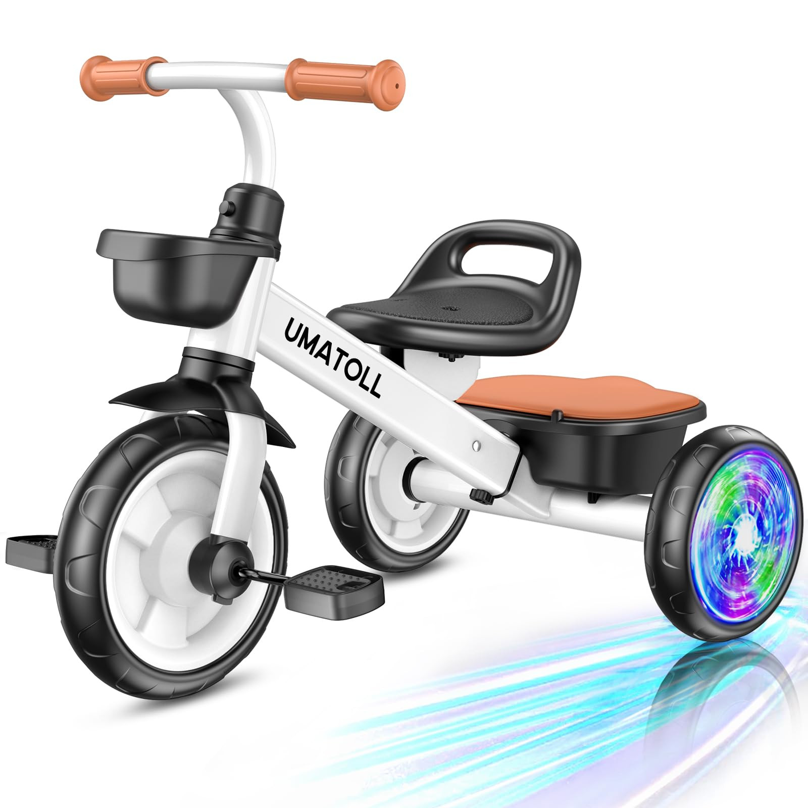 Umatoll Tricycle for Toddlers 2-5 Year Old, Ajustable Toddler Bike Outdoor Toys, Birthday Gift fo... | Amazon (US)