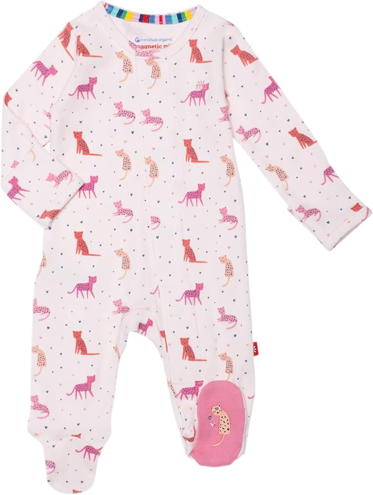 Magnetic Me 100% Organic Cotton Magnetic Baby Footie Pajamas | Super Soft Cotton Fabric | Availab... | Amazon (US)