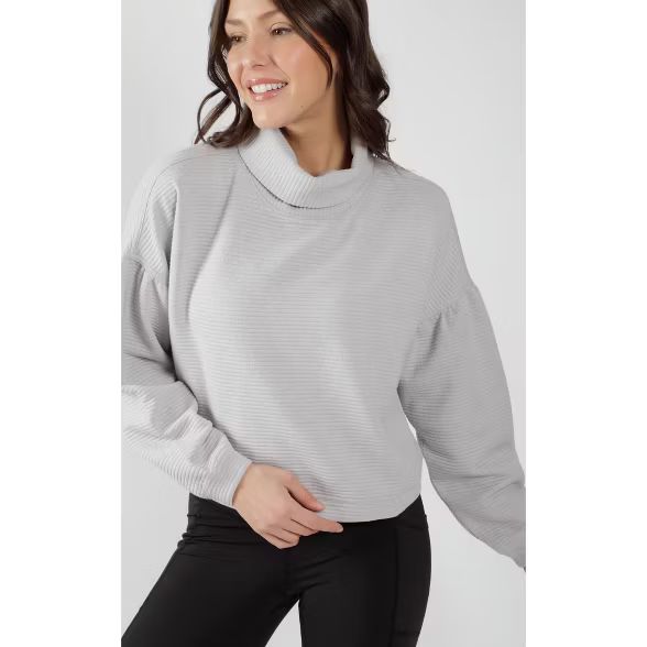 90 Degree By Reflex - Women's Ottoman Cowl Neck Long Sleeve Top | Target