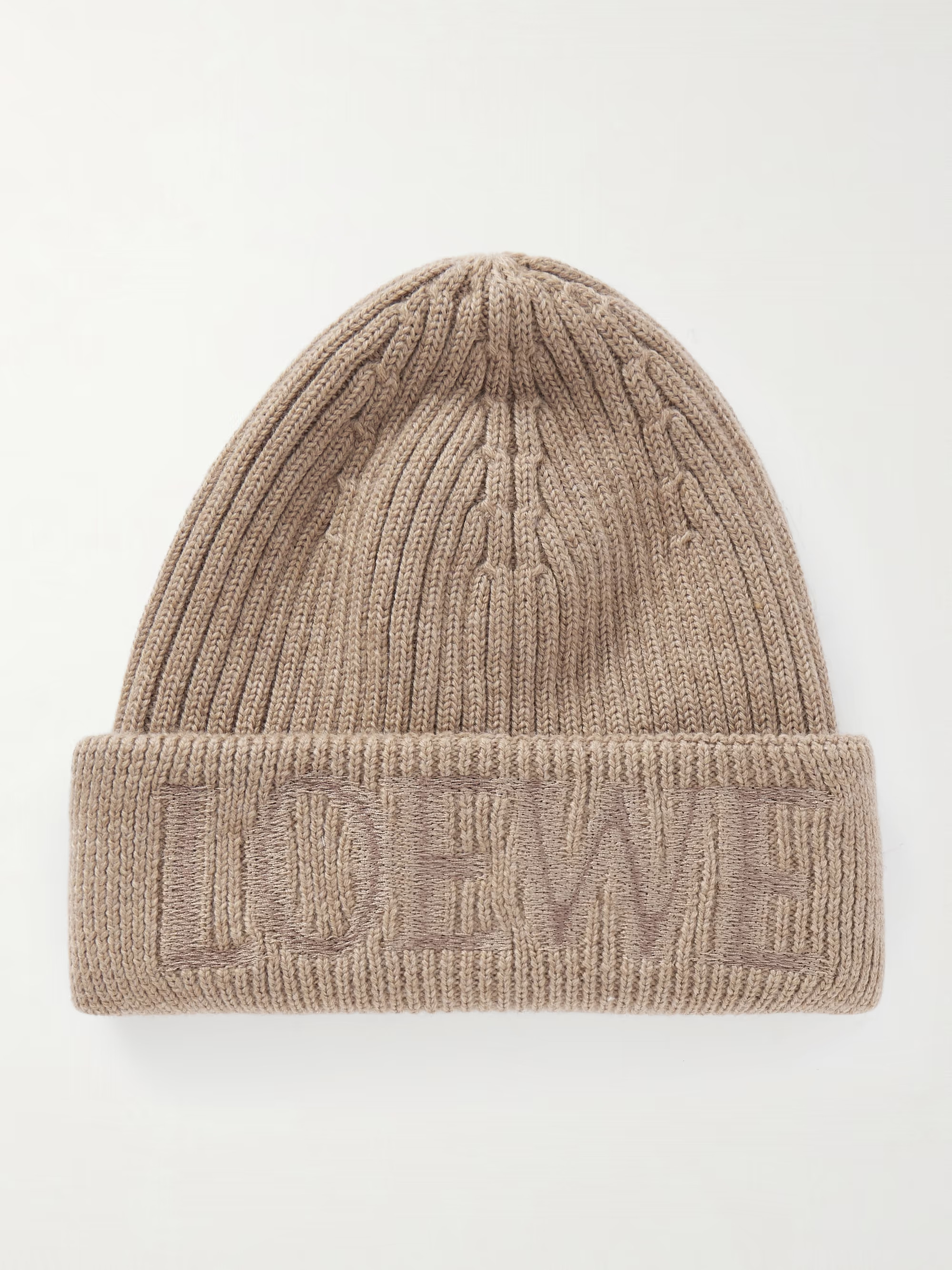 Embroidered ribbed wool beanie | NET-A-PORTER (UK & EU)