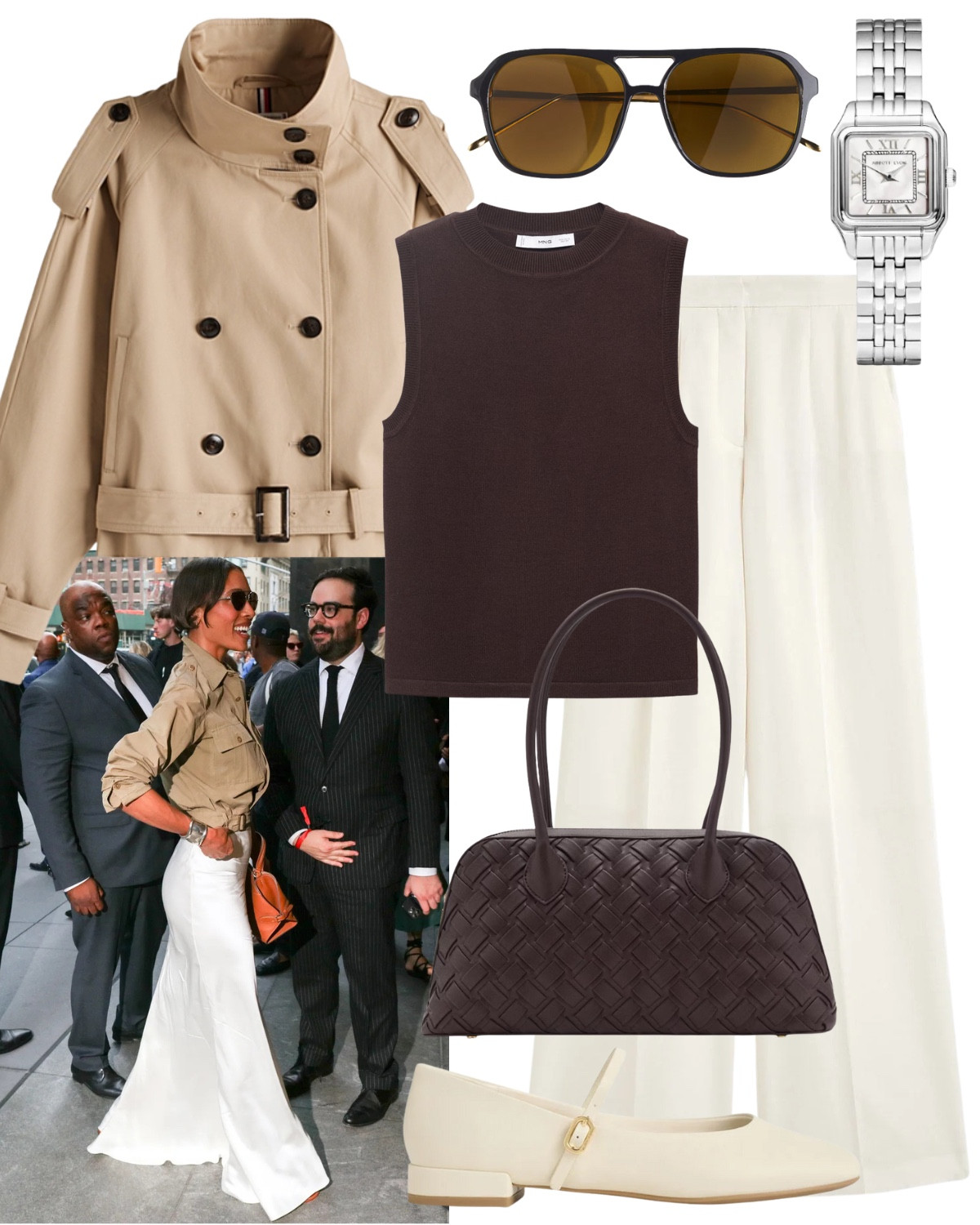 A cropped trench is an autumn staple!

Cropped trench jacket, brown sleeveless top, white wide leg trousers, silver watch, sunglasses, braided shoulder bag, Mary Jane flats  


#LTKbag #LTKuk #LTKautumn