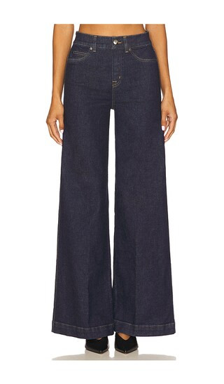 Pull on Wide Leg Jean in Undone Indigo | Revolve Clothing (Global)