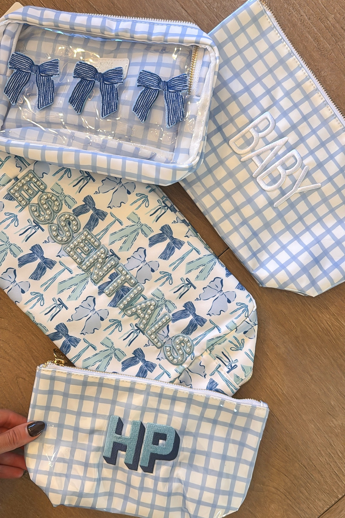 Organizer bags for hospital and diaper bag 

Toiletry bags | baby boy | blue boys | clear coated bags | makeup bags | essentials | kenz kustoms | baby | pregnancy 

#LTKBump #LTKKids #LTKBaby