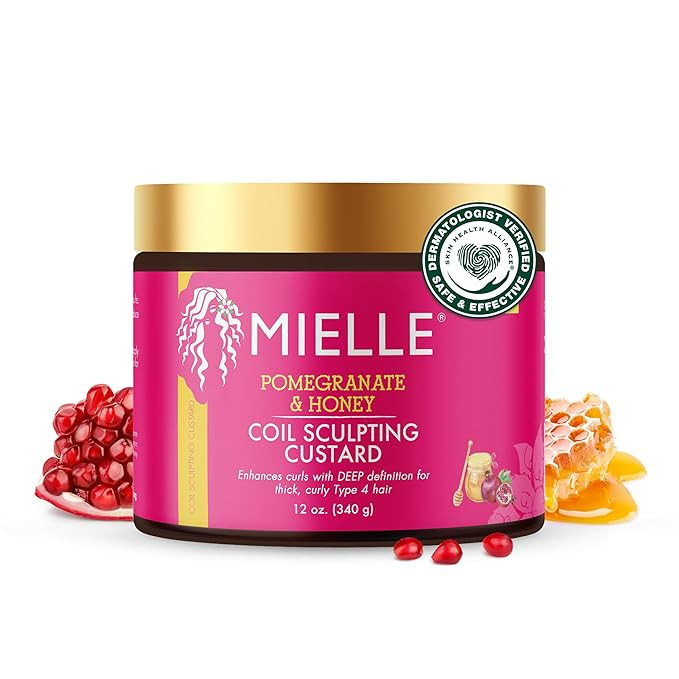 Mielle Organics Pomegranate & Honey Curl Cream - Coil & Curl Defining Hair Cream for Type 4 Hair ... | Amazon (US)