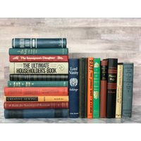 Vintage Decorative Books Antique Decor Bohemian Style Baby Shower Collectible Page Aesthetic Book | Etsy (US)