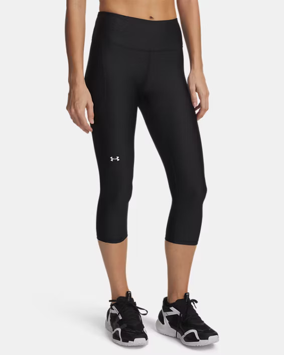Women's HeatGear® No-Slip Waistband Capris | Under Armour (US)