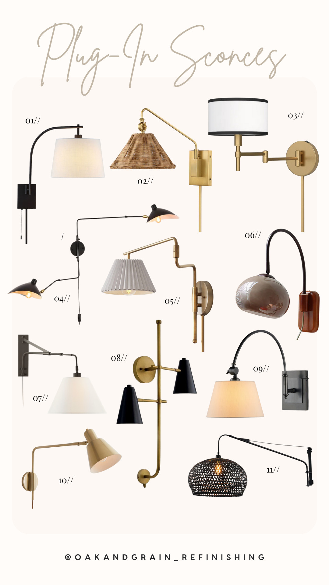 ✨ Lighting can completely change a space — and swing arm sconces are both functional and beautiful! Rounded up 11 favorite options from classic to modern styles. Perfect for reading nooks, bedrooms, or cozy corners. 🛋️💡 

 

#LTKHome