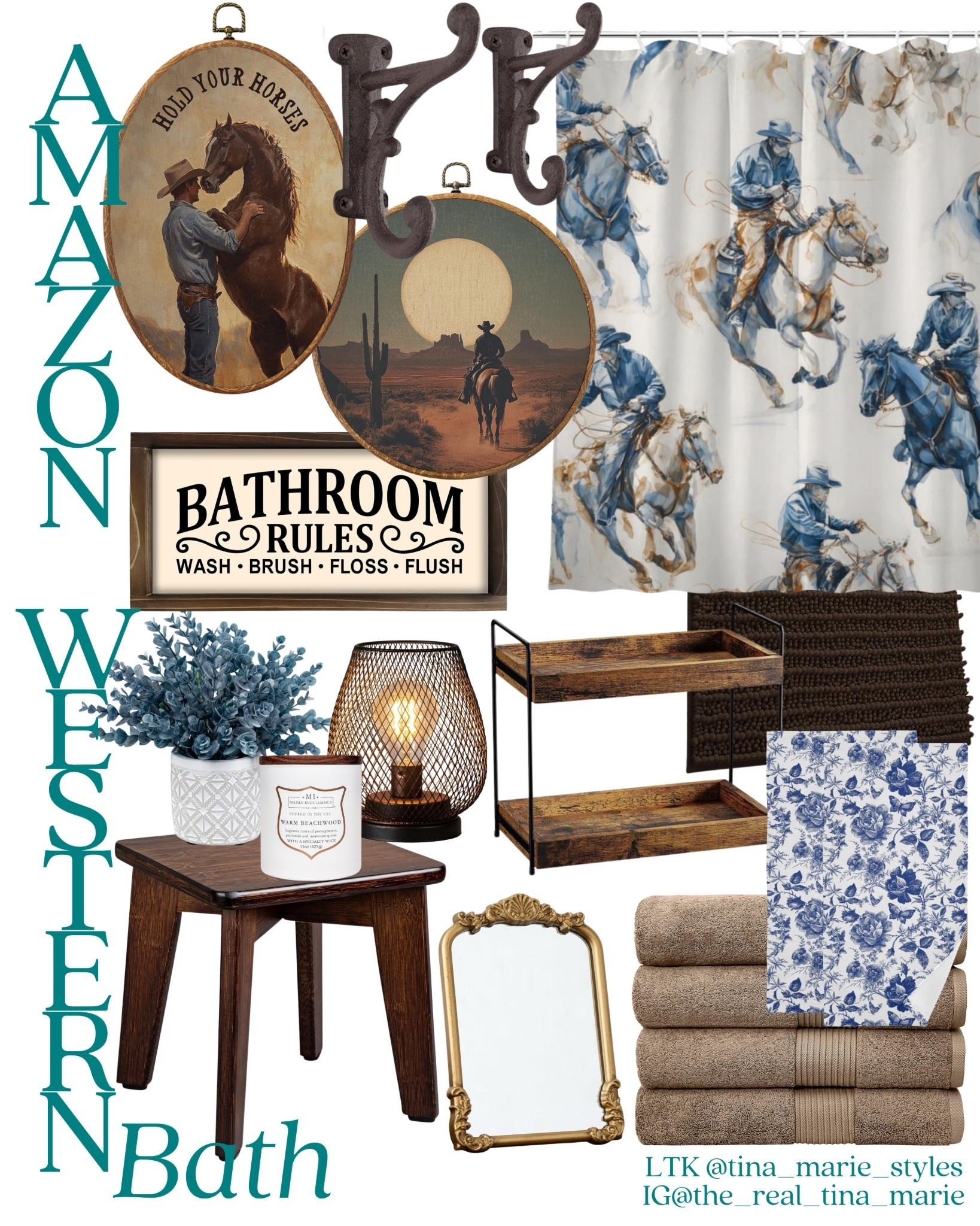 Western Bathroom Decor 🤎🤠💙
I love this cowboy bathroom makeover. It has such a cute and rustic aesthetic. #WesternDecor #WesternHome #BathroomIdeas 