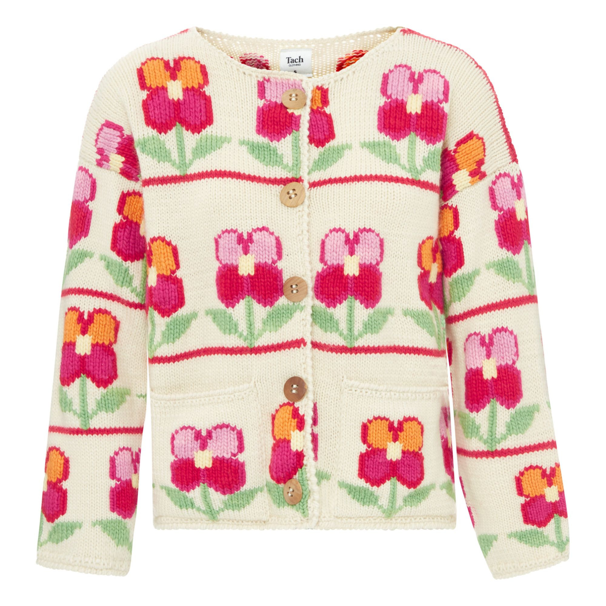 Elsa Merino Wool Cardigan | Cream | Smallable