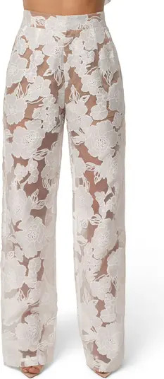 Floral Organza Pants | Nordstrom