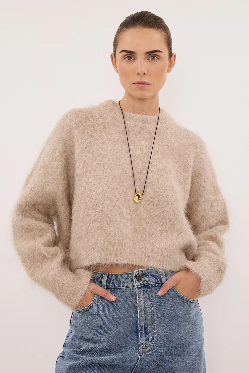 SALMA OAT TUCK SLEEVE JUMPER | DISSH