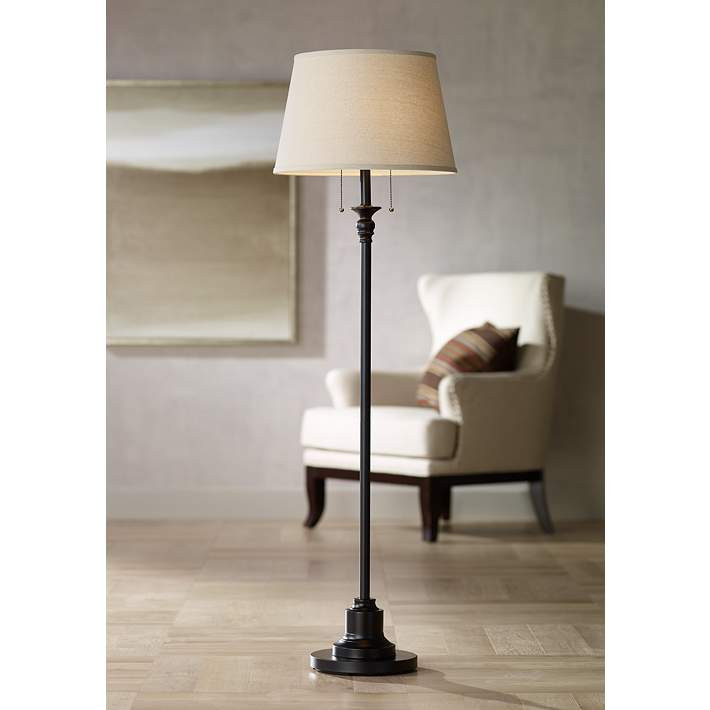 360 Lighting Spenser 58" High Oiled Bronze Traditional Floor Lamp - #35E32 | Lamps Plus | Lamps Plus