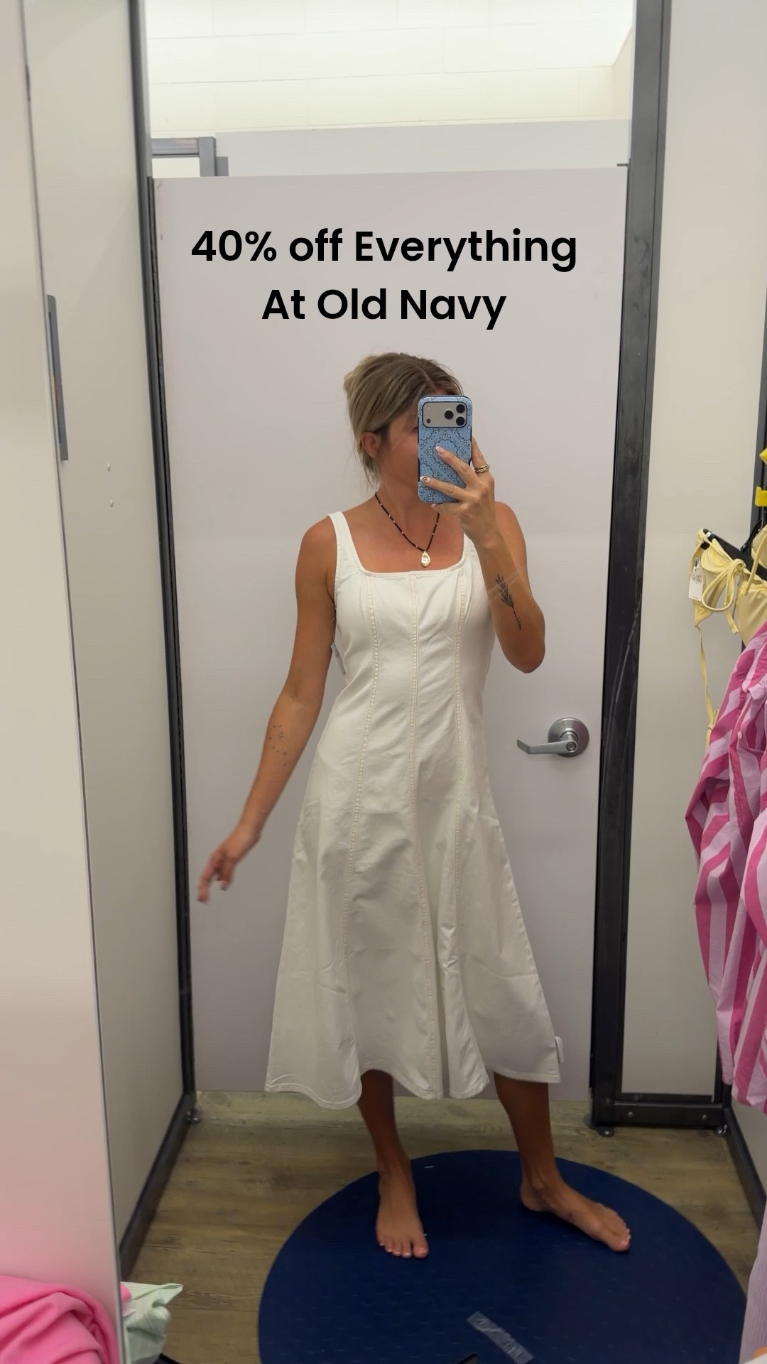 Loved this white denim fit & flare dress from Old Navy, now 40% off!!! Comes in blue denim too ! 

Spring dress | Spring Outfits | Sale | Summer Dress | Spring Break

#LTKSpringSale #LTKootd #LTKSeasonal
