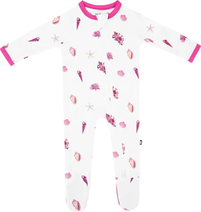 Kyte BABY Sea Shell Zip-Up Footie | Nordstromrack | Nordstrom Rack