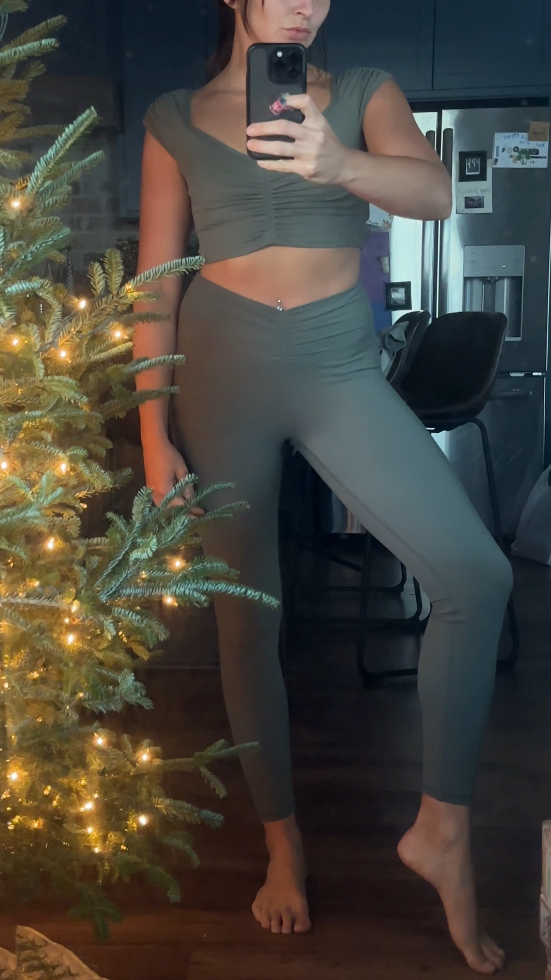 I’m obsessed with the fabric on this set! And it is SO affordable! The leggings are on sale for Cyber Monday 😛 I’m wearing a medium bottom and large top (just because I don’t like my workout tops super tight! Medium worked too.)#LTKCyberWeek

#LTKMidsize #LTKFitness