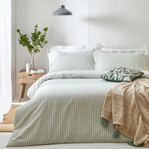 The Linen Yard Hebden Reversible 100% Cotton Duvet Cover & Pillowcase Set | Dunelm (migrated)