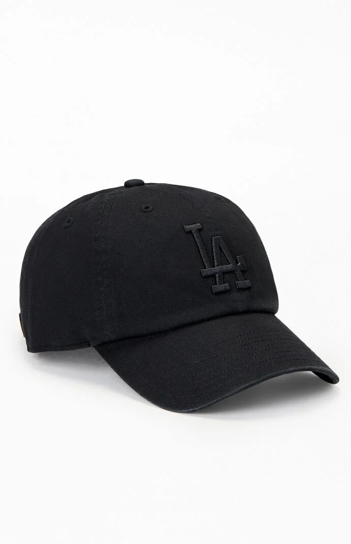 47 Brand Black LA Dodgers Clean Dad Hat in Charcoal | PacSun