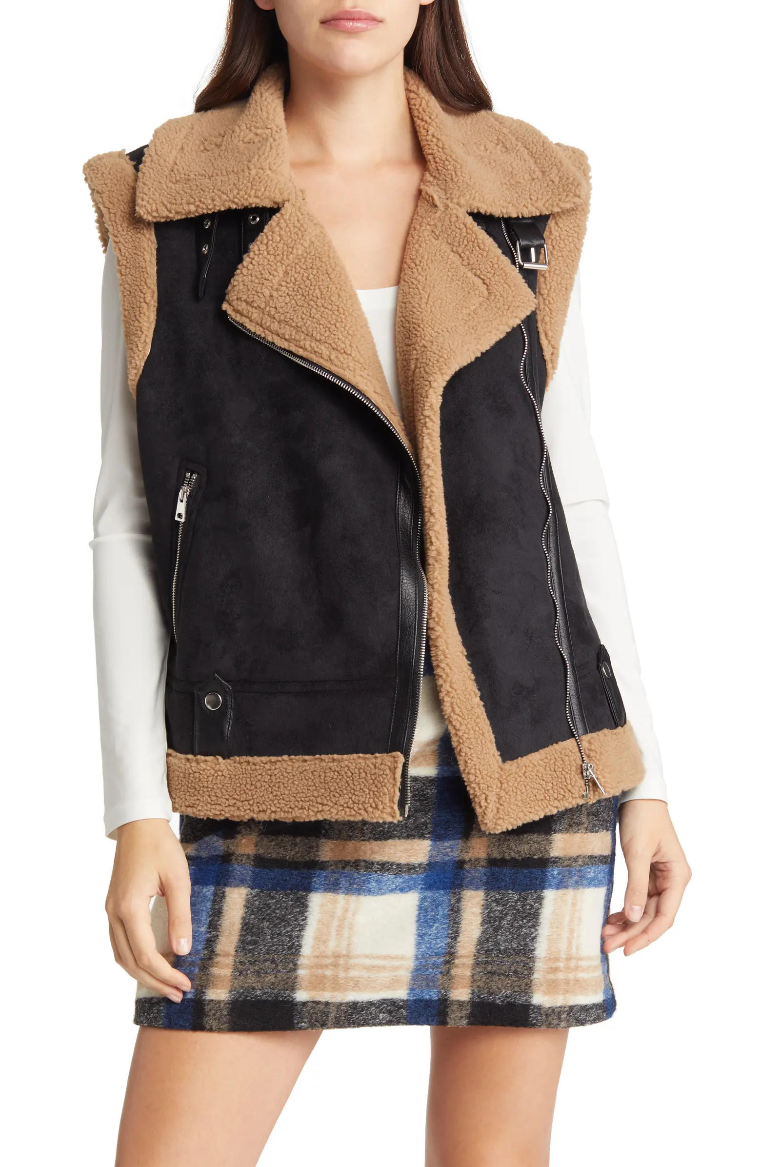 VERO MODA Vega Faux Shearling Vest | Nordstrom | Nordstrom