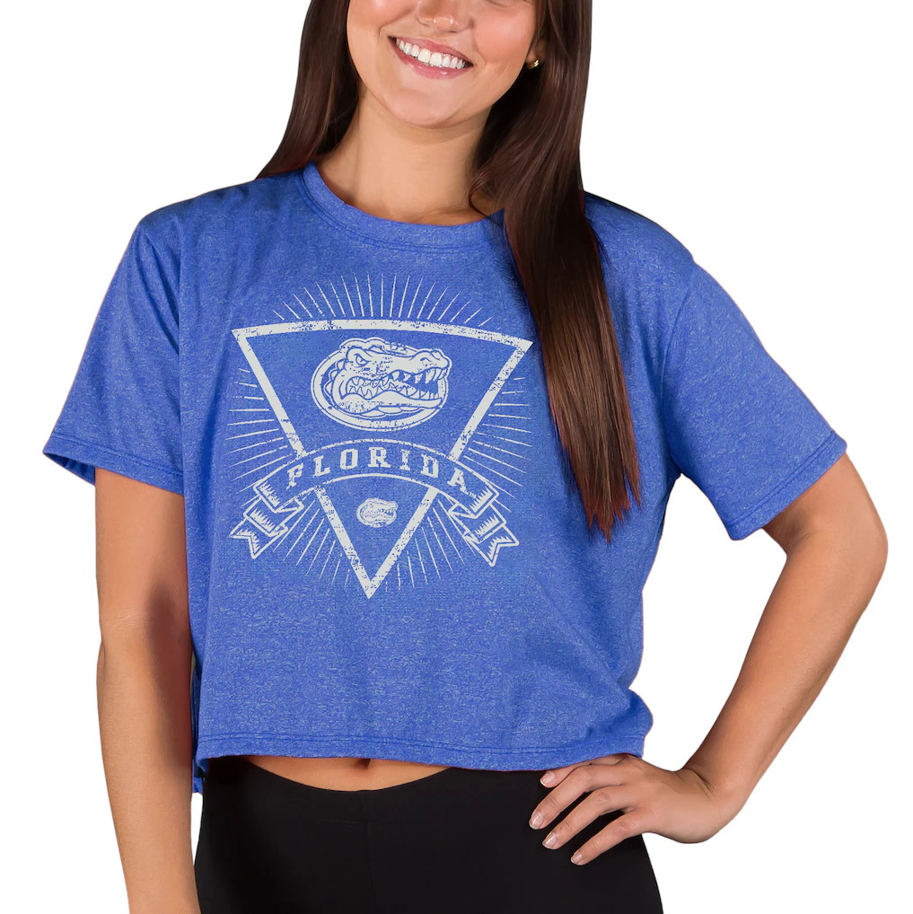 Florida Gators Concepts Sport Women's Quest Knit Crop Top - Royal | Fanatics