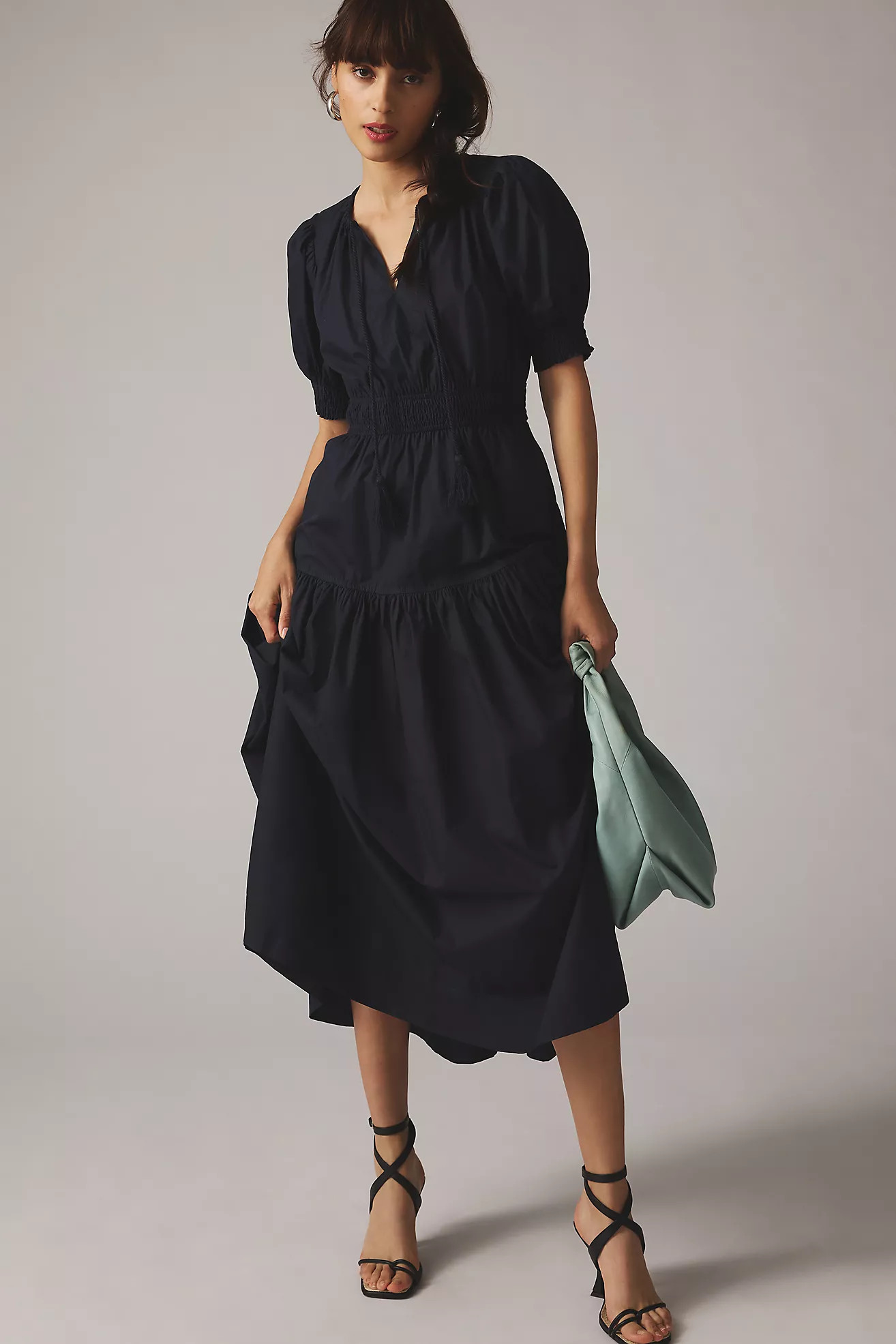 Moon River Puff-Sleeve Dress | Anthropologie (US)
