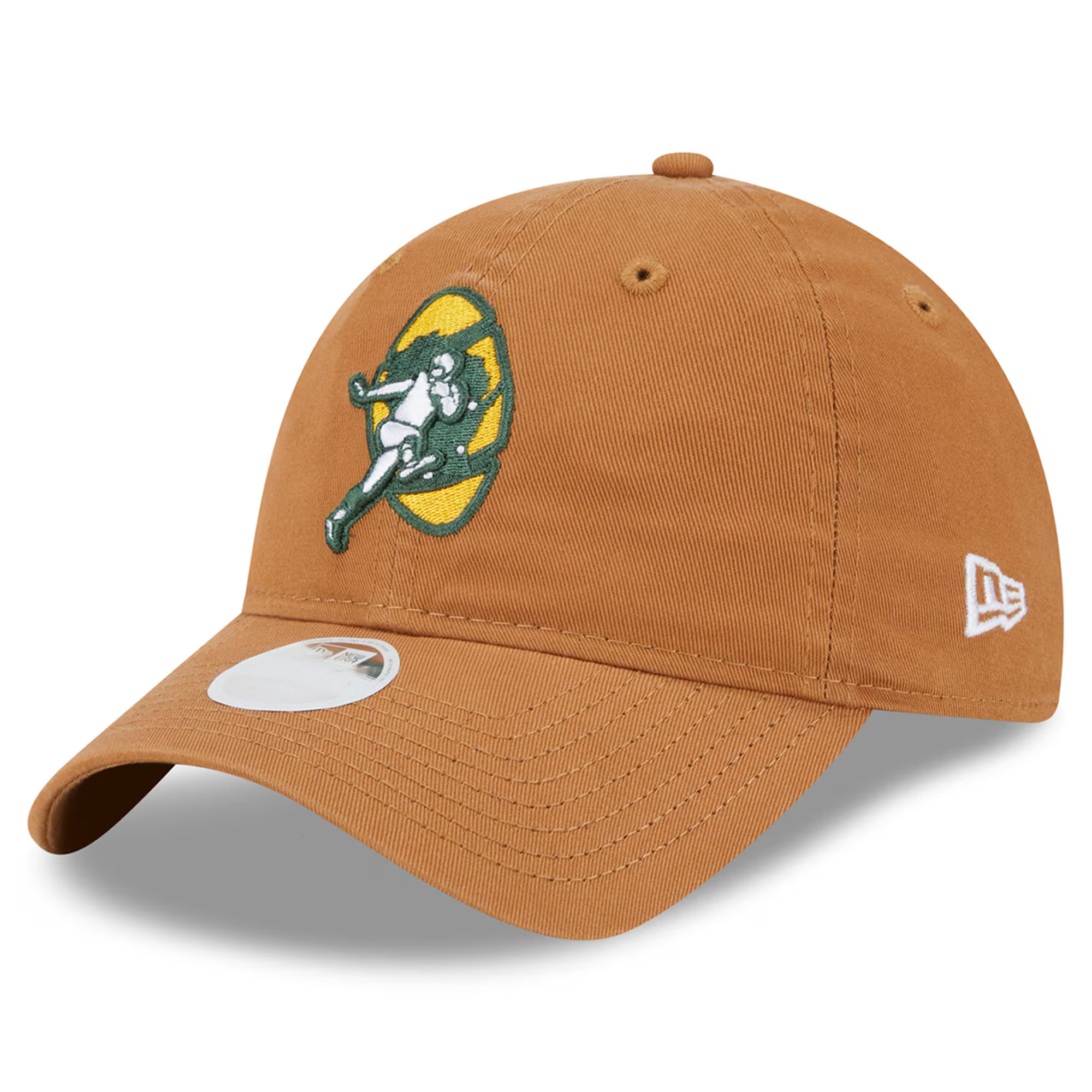 Women's Green Bay Packers  New Era Brown Throwback Main Core Classic 2.0 9TWENTY Adjustable Hat | NFL Shop