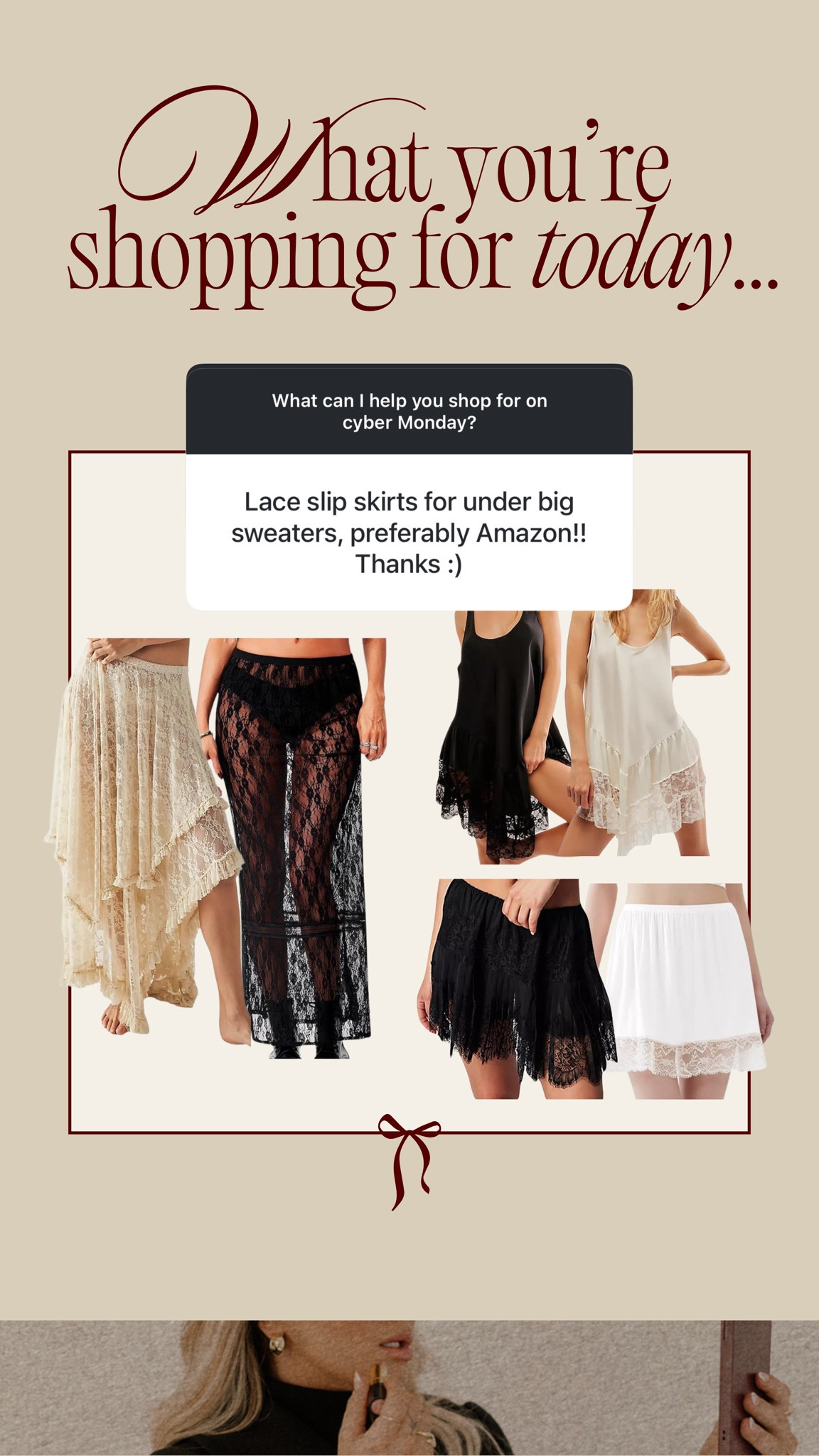 Amazon lace skirts for layering🤍 #amazon #lace #skirt 

#LTKStyleTip #LTKMidsize #LTKCyberWeek