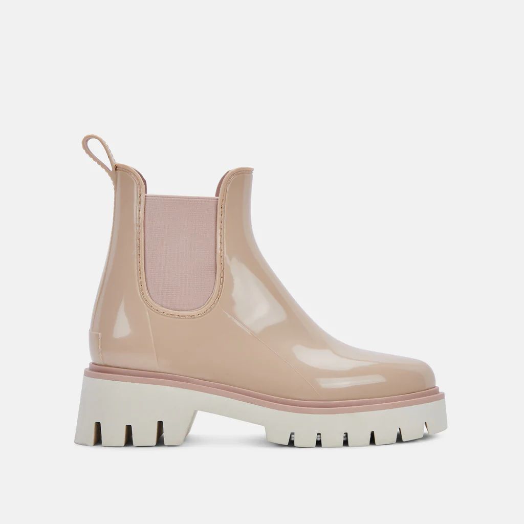 THUNDR H2O BOOTS BEIGE PATENT STELLA | DolceVita.com