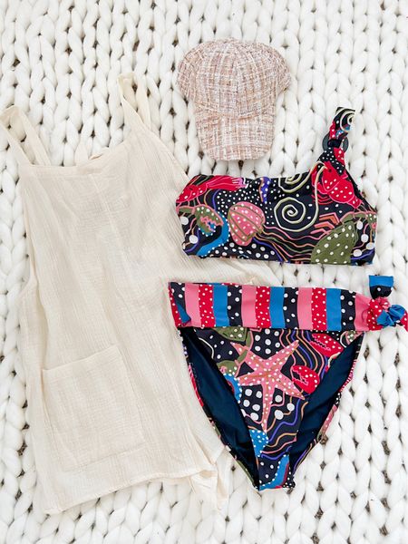 Beach vacation outfit from Anthropologie: gauze cover up from target, 2 piece high waisted swimsuit and a tweed baseball hat

#beachvacationoutfit #anthropologie #highwaistedswimsuit #coverup #beachoutfits #beachstyle #swimsuit

#LTKswim #LTKtravel #LTKSeasonal
