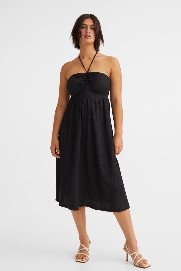 Crinkled Halterneck Dress | H&M (US + CA)