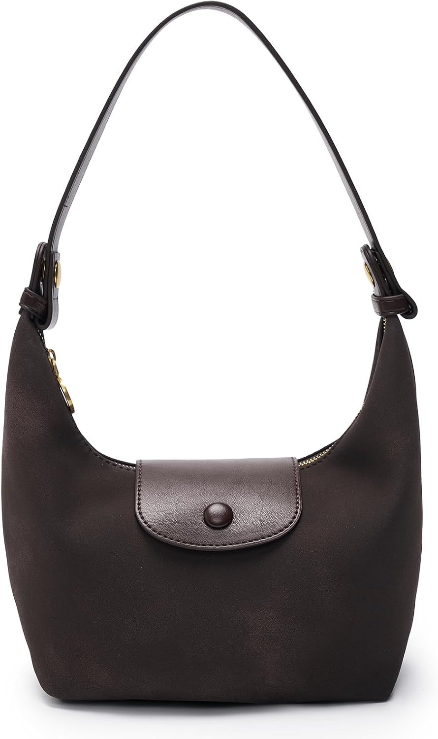 Suede Crescent Crossbody Bags for Women, Underarm Shoulder Dumpling Purse | Amazon (US)