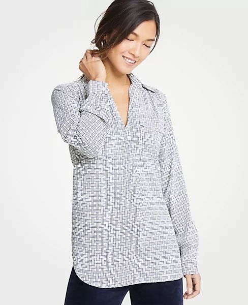 Geo Camp Shirt | Ann Taylor (US)