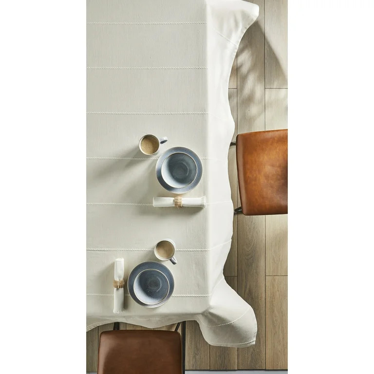 Better Homes & Gardens Stripe Tablecloth 60" x 102" - Beige - 100% Cotton | Walmart (US)