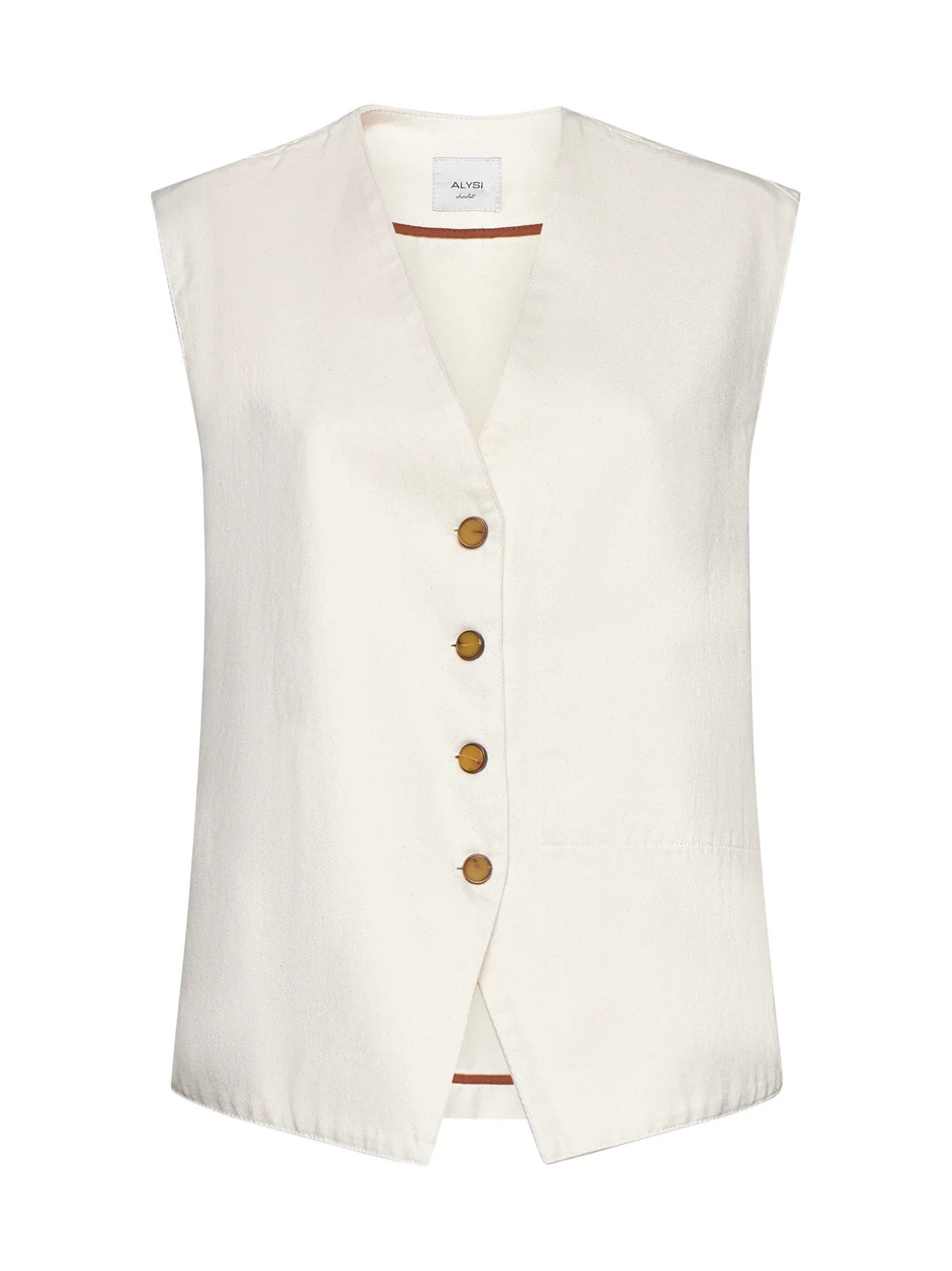 Alysi Tailored Denim Vest | Cettire Global