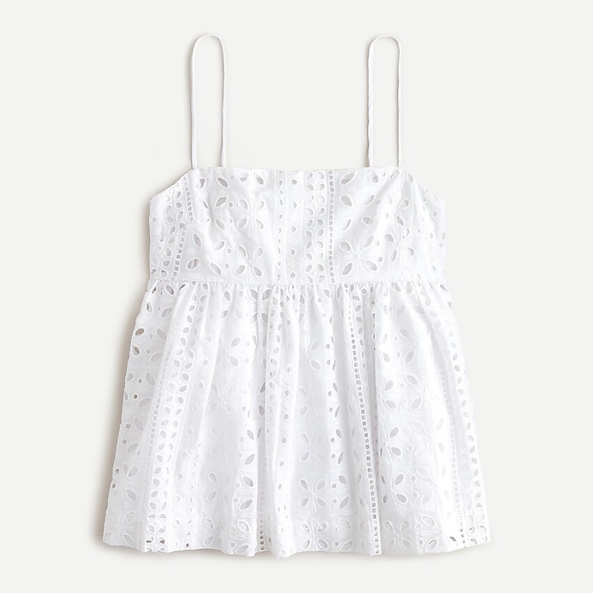 Eyelet camisole top | J. Crew US
