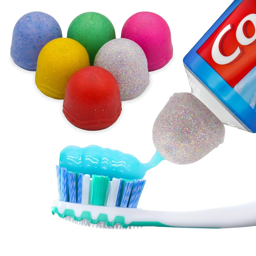 Chrome Cherry SqueezMe Self-Closing Toothpaste Caps, Silicone Lid for Kids & Adults, No Mess Toot... | Amazon (US)