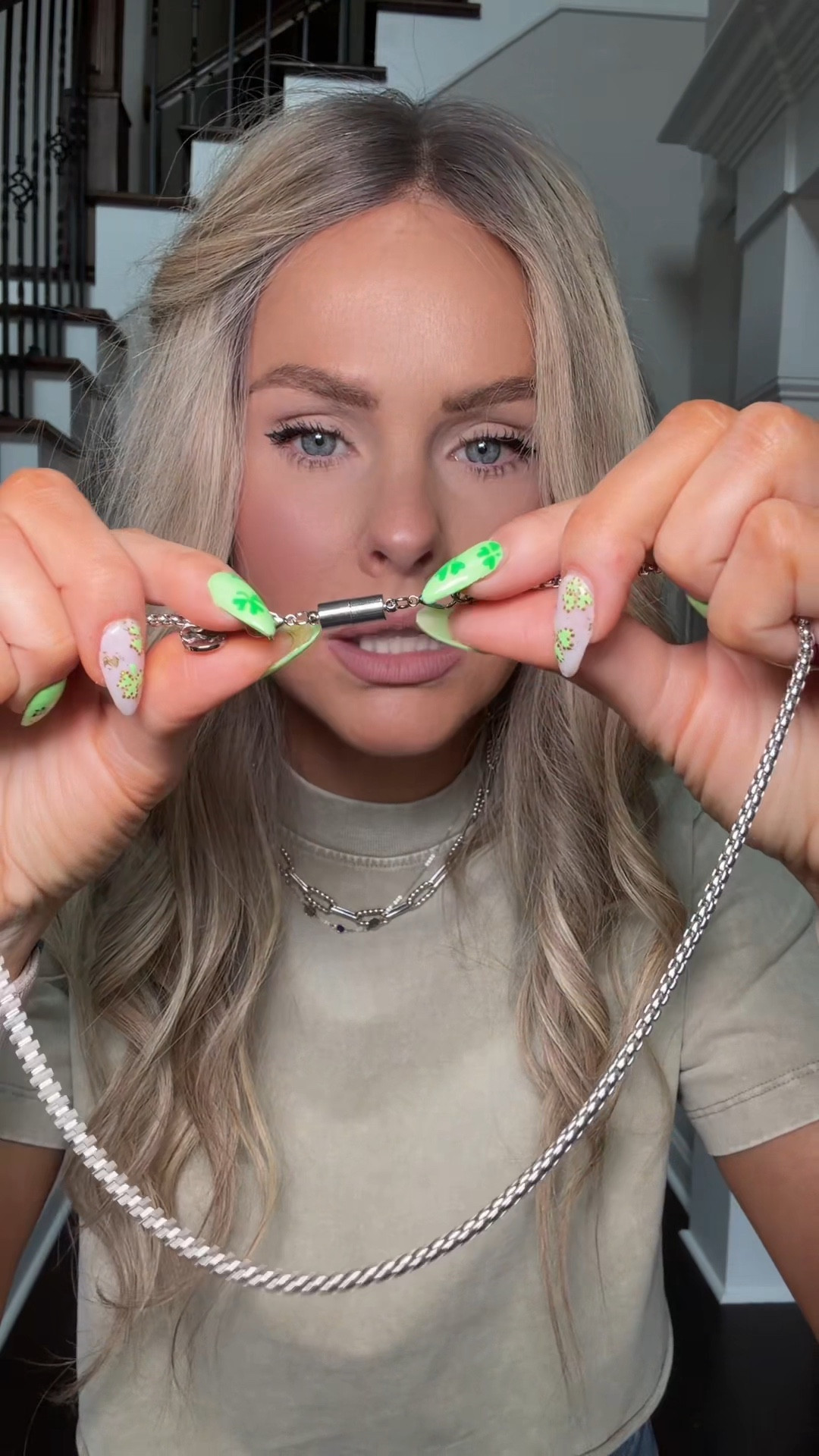These magnetic clasps are GENIUS
If you've ever struggled putting on necklaces with long nails... you NEED these. They snap on in seconds and make any necklace so much easier to wear. I'm actually obsessed.
And the best part? They're so affordable.

Immediate add to cart.

#magneticclasp #jewelryhack #necklacehack #jewelrymusthave #tiktokshopcreatorpicks

#LTKgrwm #LTKootd #LTKmomlife