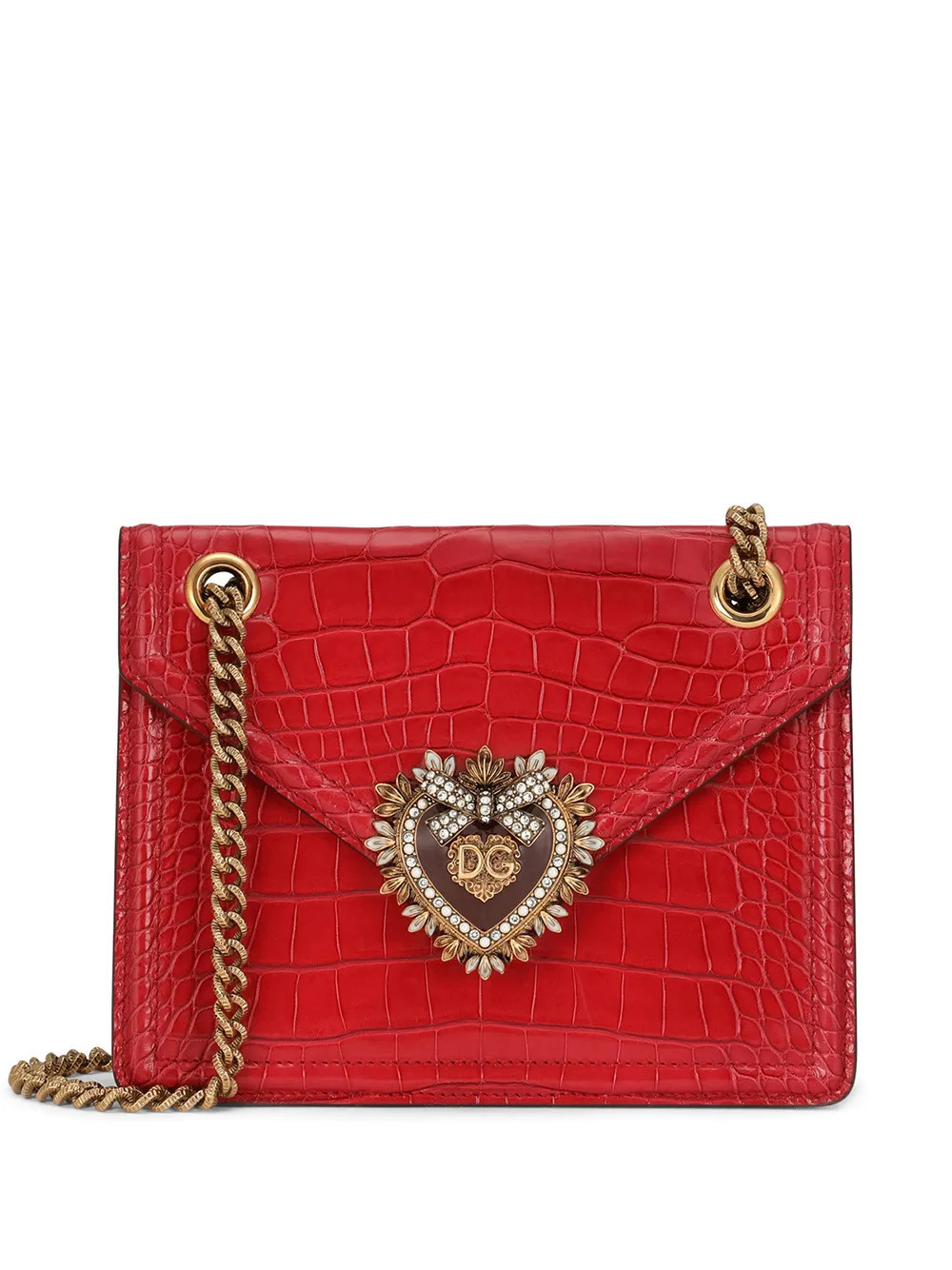 Dolce & Gabbana medium Devotion crossbody bag - Red | Farfetch Global