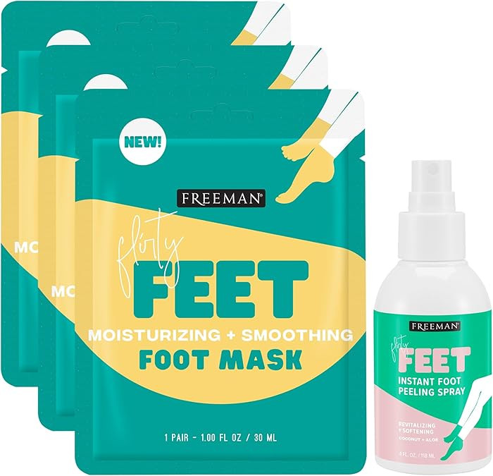 Freeman Flirty Feet Foot Care Set – Instant Peeling Spray for Dry, Cracked Feet + Moisturizing ... | Amazon (US)