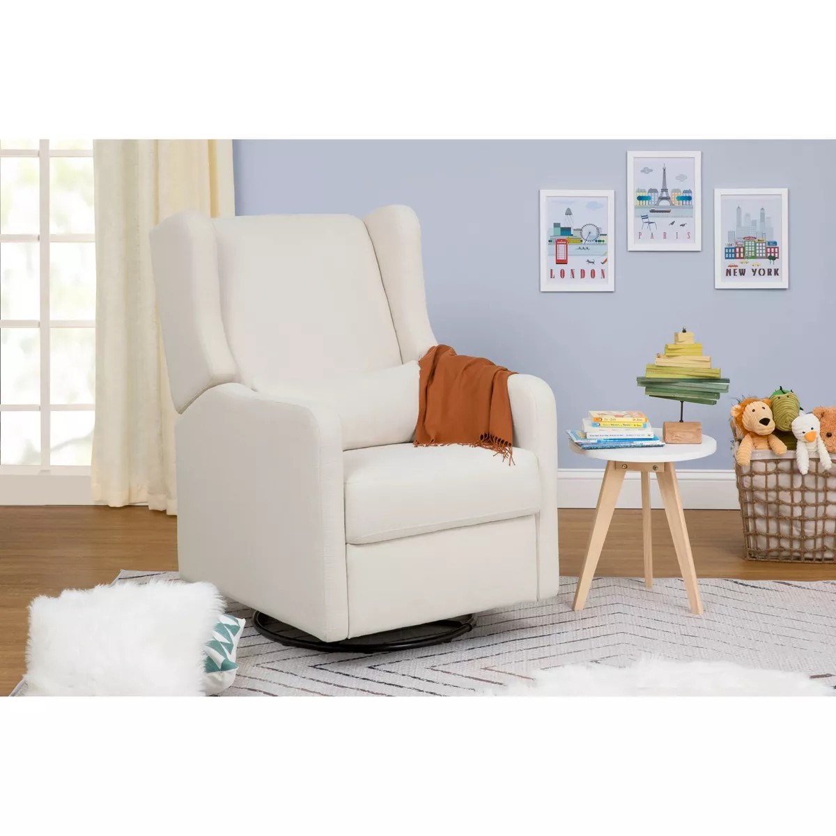 Carter's by daVinci Arlo Recliner and Swivel Glider - Cream Linen | Target