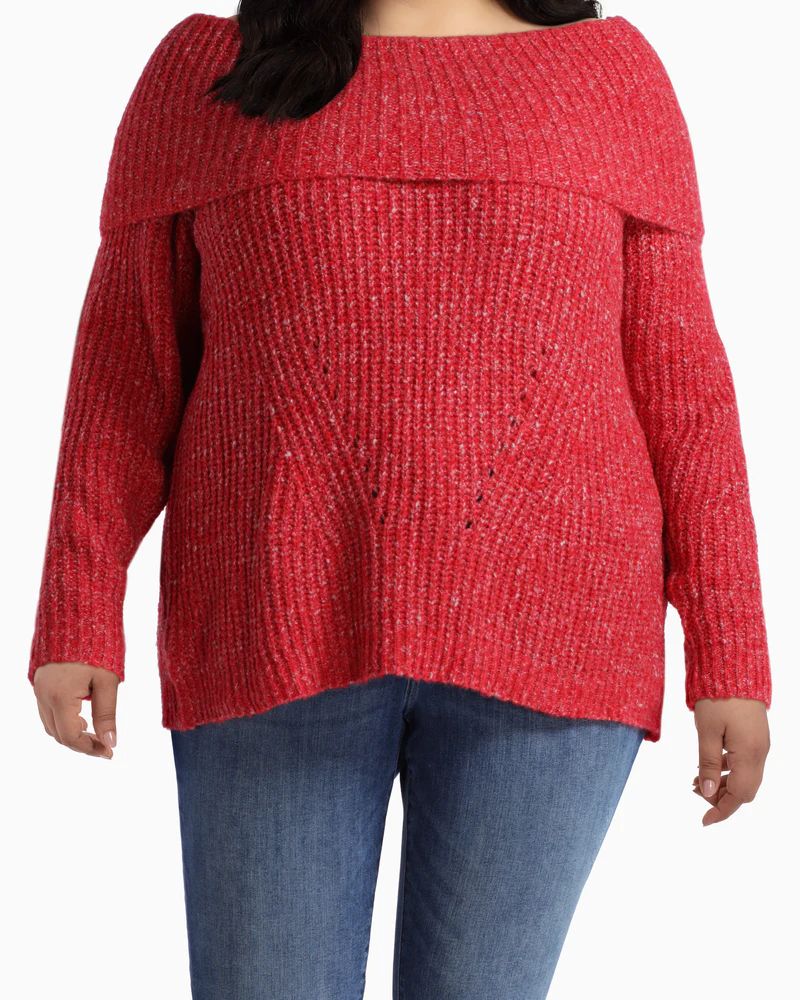 Cassandra Off The Shoulder Cowl Sweater | Dia&Co