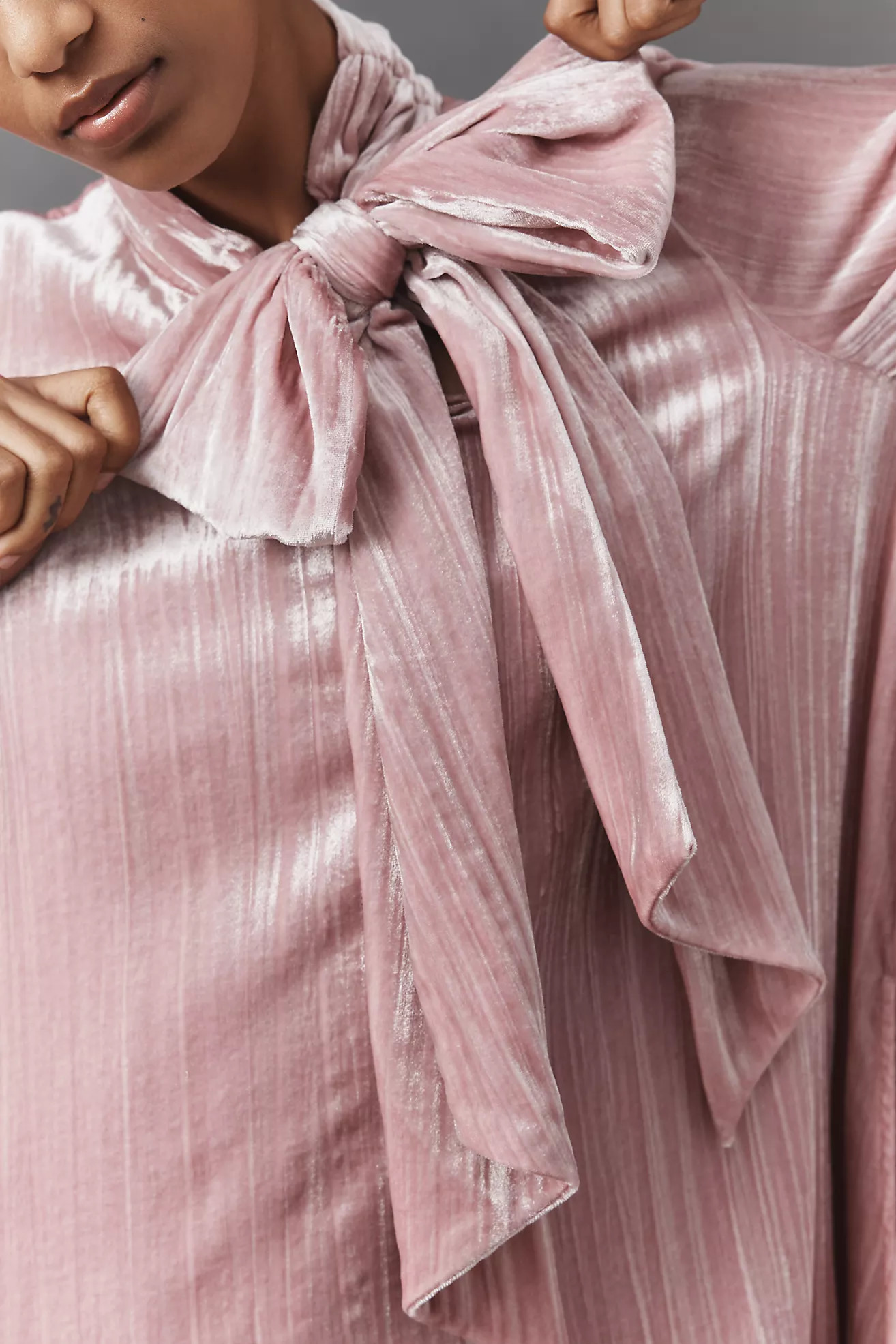 The Caroline Tie-Neck Mini Dress by Maeve | Anthropologie (US)