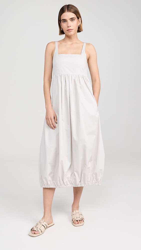 Tibi Eco Poplin Square Neck Sculpted Dress | Shopbop | Shopbop