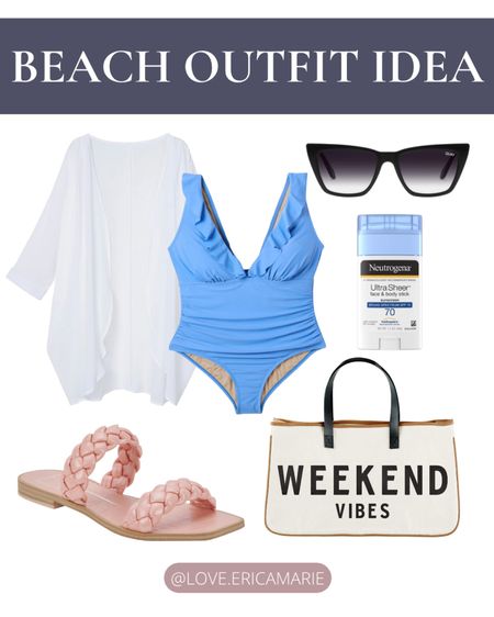 Cute beach outfit idea for your next vacation!

#fashionfinds #springbreak #midsizeoutfit #beachwear

#LTKunder100 #LTKFind #LTKswim