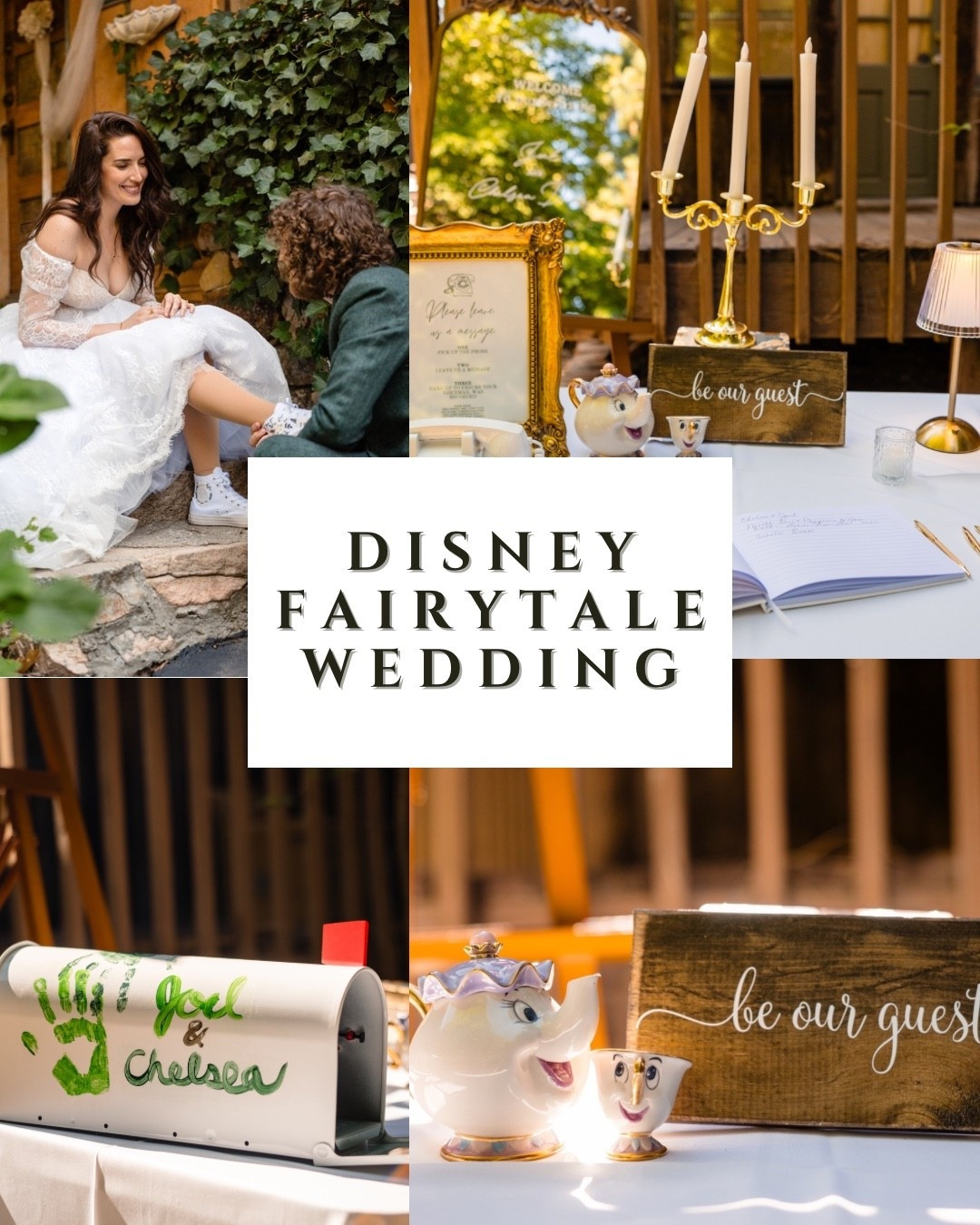 Part one of all the things we got to make our Disney fairytale wedding a magical reality! We had little elements from our favorite movies like the “Be Our Guest Table” with the Up Mailbox we made for cards, and we had a Cinderella cupcake stand with the shoes I wore when I played Cinderella in Into the Woods (how we met) + our sweetheart table that had a photo with “so this is love” on it to match all the table  numbers. #fairytalewedding #diywedding #disneywedding #intothewoods

#LTKWedding