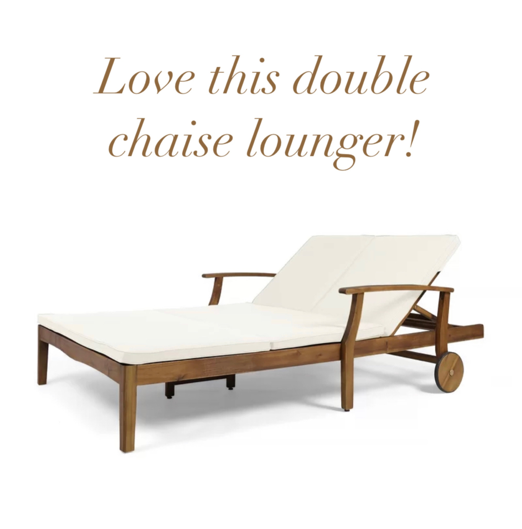 Double chaise lounge, outdoor lounge chair, sun lounger, backyard living, patio furniture, poolside

#LTKhome #LTKSeasonal