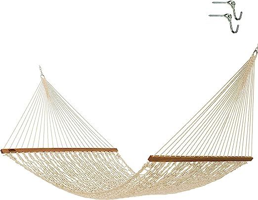 Hatteras Hammocks DC-15OT Executive Oatmeal Duracord Rope Hammock with Free Extension Chains & Tr... | Amazon (US)