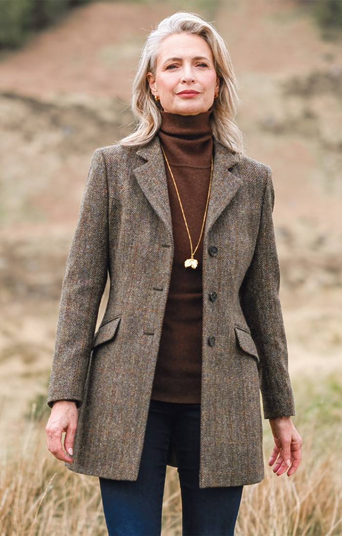 Ladies Harris Tweed Cheltenham Jacket | The House Of Bruar