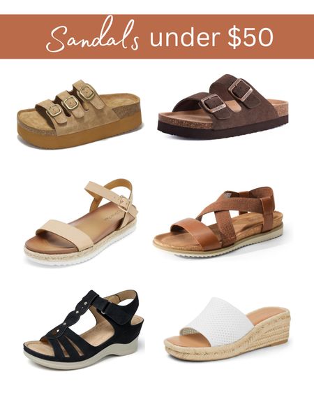 Sandals, flats, platform sandals, wedge sandals  

#LTKShoeCrush #LTKFindsUnder50 #LTKSeasonal