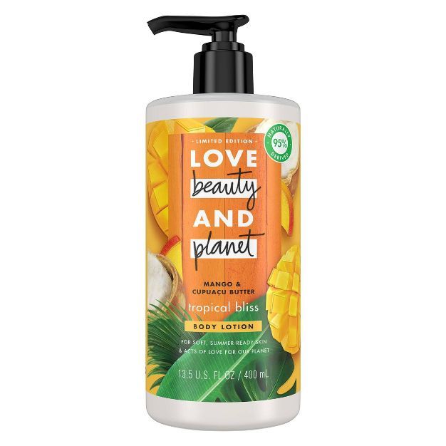 Love Beauty and Planet Mango & Cupuacu Butter Tropical Bliss Body Lotion - 13.5 fl oz | Target