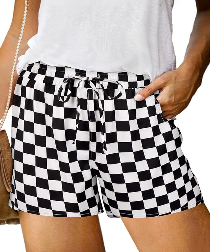 TIYOMI Plus Size Shorts for Women Drawstring Pants Elastic Waist Pocketed Summer Shorts XL-5XL | Amazon (US)